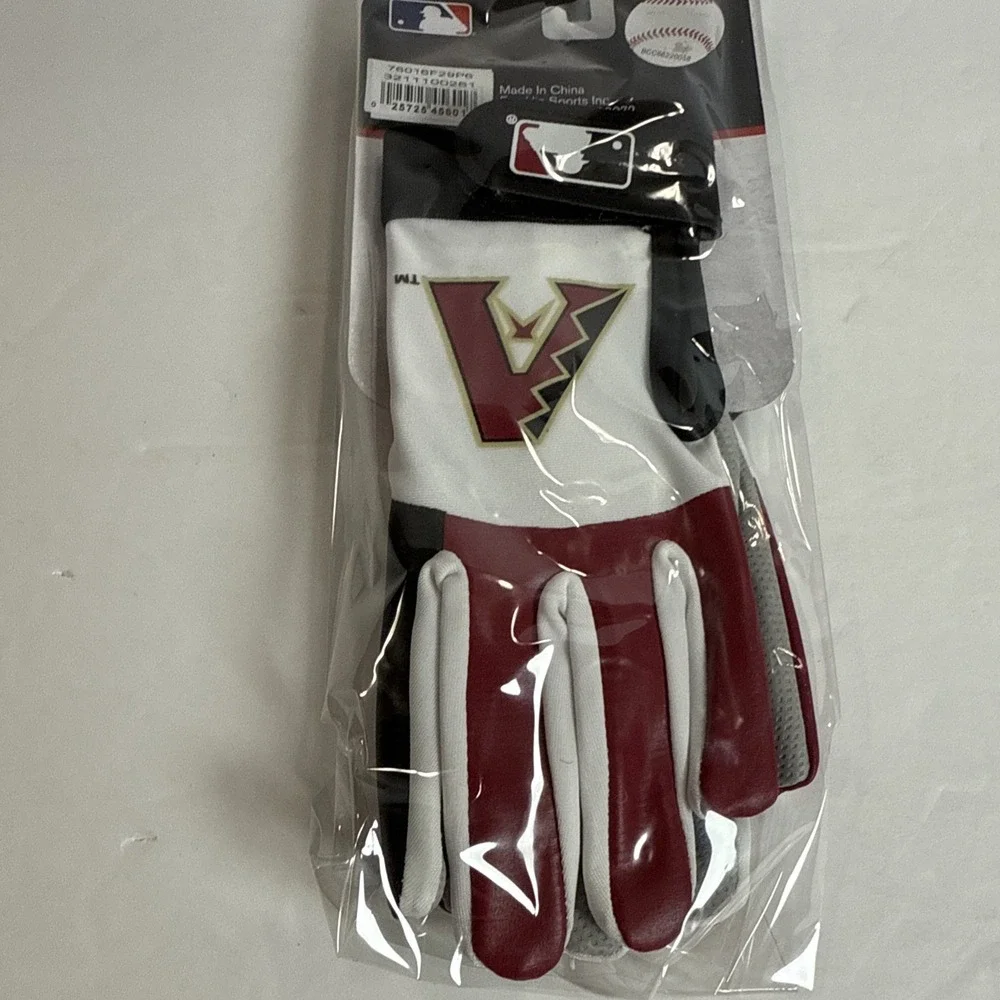 Batting Gloves Franklin Youth Size M/L  Red &‎ Black